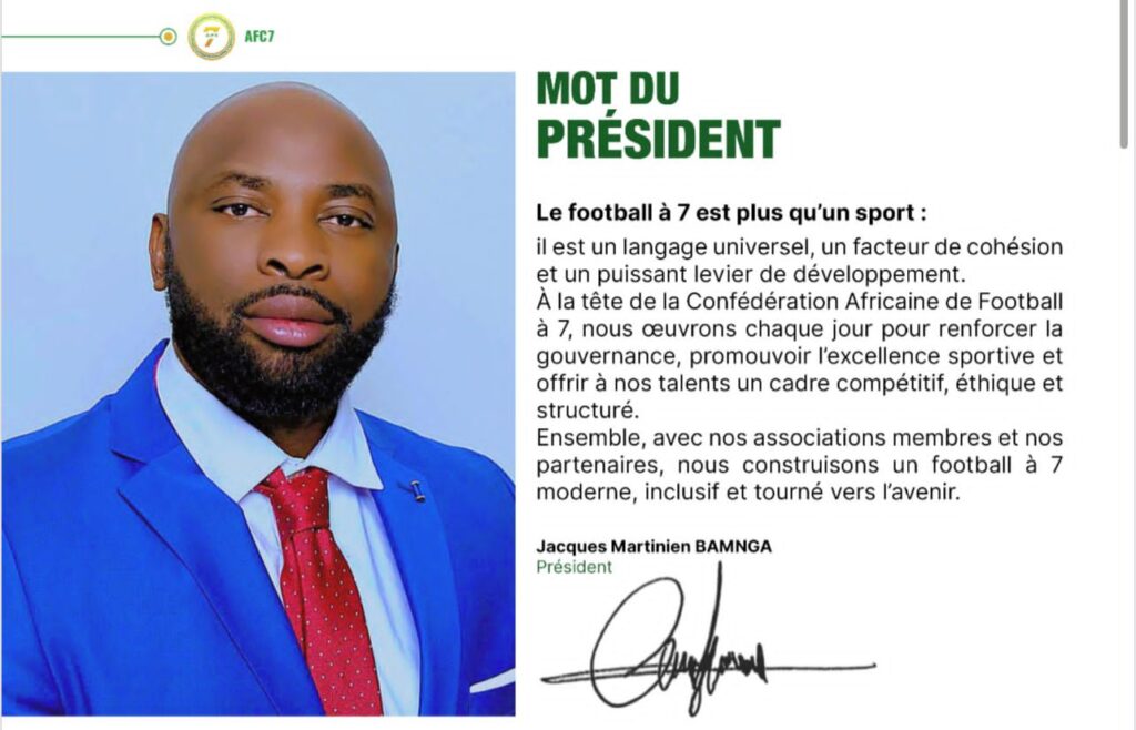 Oficial: El presidente de la Confederación de fútbol 7 visitará Guinea Ecuatorial próximamente