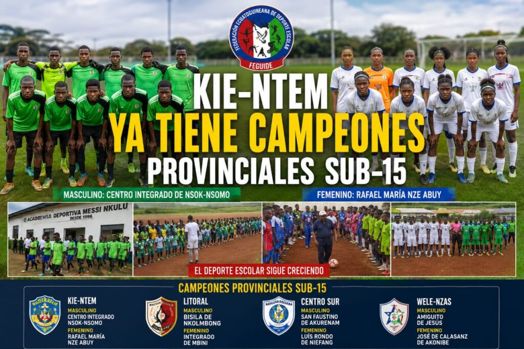 La FEGUIDE intensifica las eliminatorias provinciales Sub-15 mientras Kie-Ntem ya corona a sus primeros campeones escolares